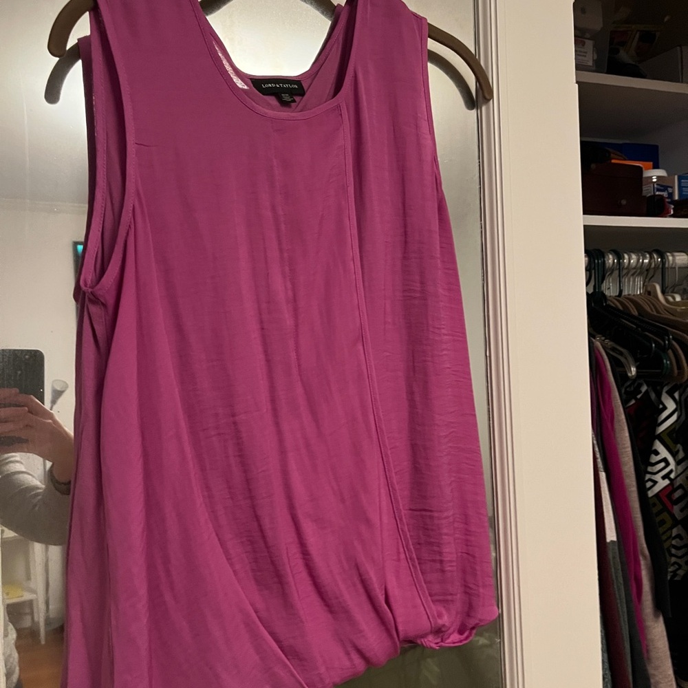 Women's Pink Sleeveless Top